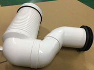 Lightweight S Trap Toilet Waste Pipe Connector / 90 Pan Connector White Color