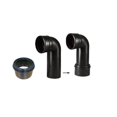 Modern design bathroom toilet faucet connection hidden water tank HDPE outlet elbow pipe