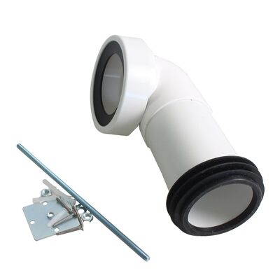 現代の90度曲がり型P型蒸気キャプチャ 下水道ポリビニール塩化管HP浴室 トイレ排水 WCパンコネクタ