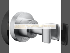 調整可能な360° 3穴固定シャワーヘッドスタンド