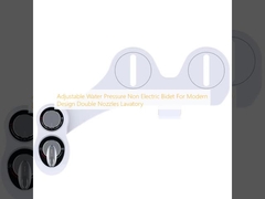 調節可能な水圧 現代のデザインのための非電気ビデット ダブルノズル トイレ