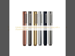 円筒形ハンドヘルドシャワーヘッドシャワー：シャワーヘッドホース付きスプレー