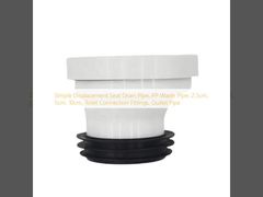Simple Displacement Seat Drain Pipe, PP Waste Pipe, 2.5cm, 5cm, 10cm, Toilet Connection Fittings, Outlet Pipe
